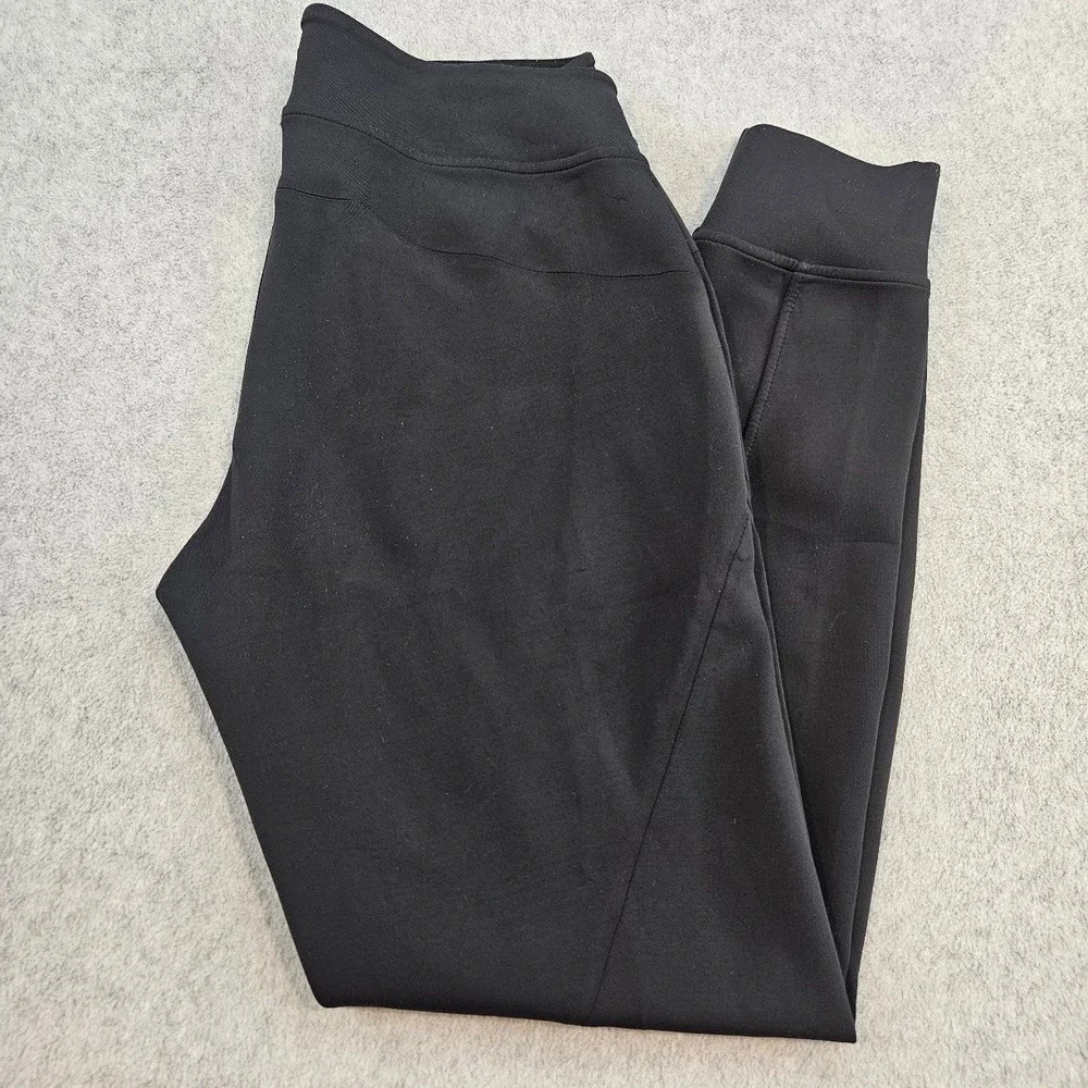 Lululemon Black Tapered Athletic Joggers Ribbed Cuff Yoga Training Pants